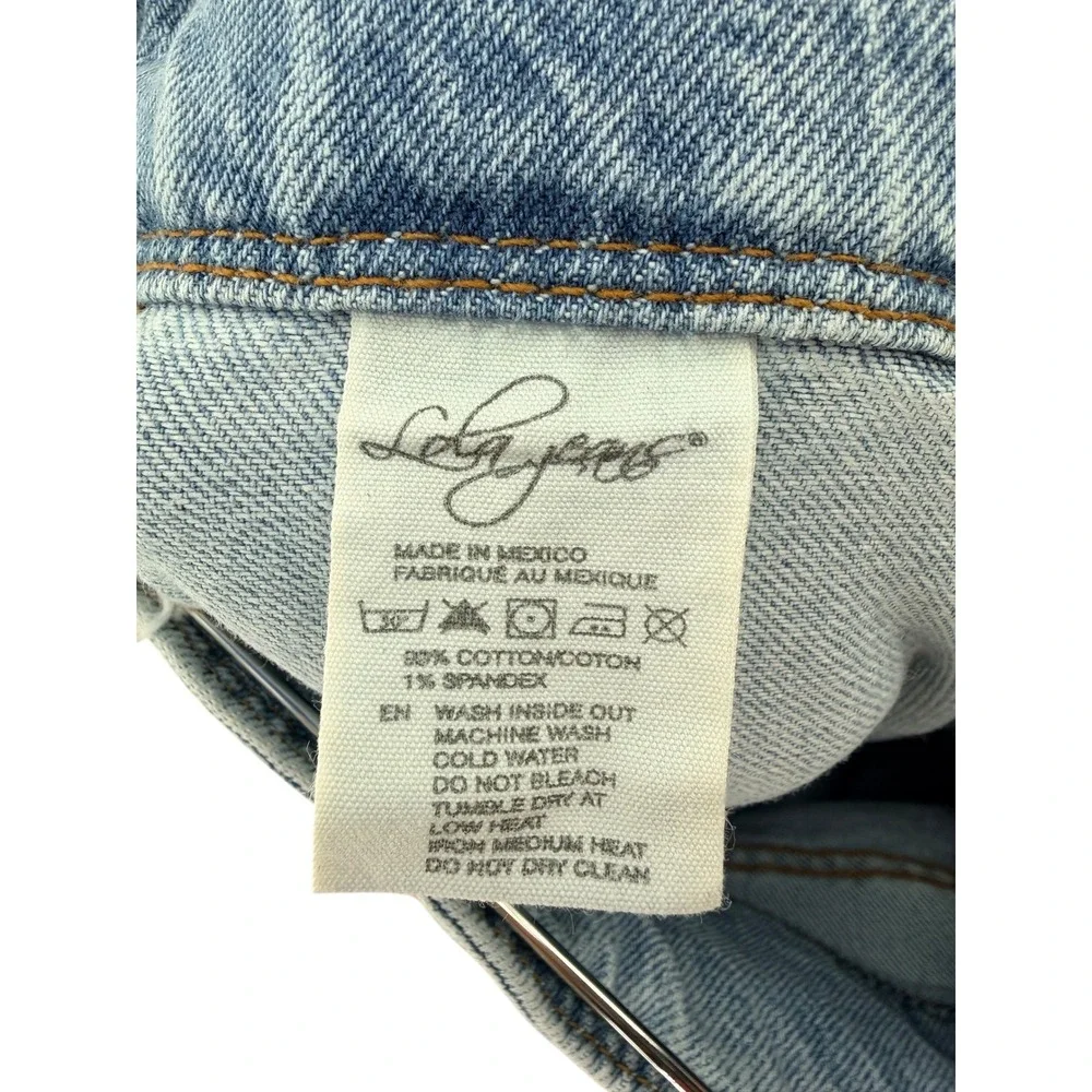 Lola Reese Jeans High‎ Rise Wide Leg Crop Jeans Light Wash Belted Womens Size 30